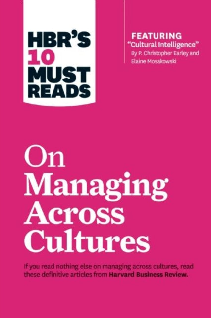 Binding: Paperback
Description: Put an end to miscommunication and inefficiency and tap into the strengths of your diverse team. If you read nothing else on managing across cultures read these 10 articles.