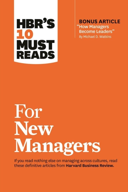 Binding: Paperback
Description: Develop the mindset and presence to successfully manage others for the first time. If you read nothing else on becoming a new manager read these 10 articles.