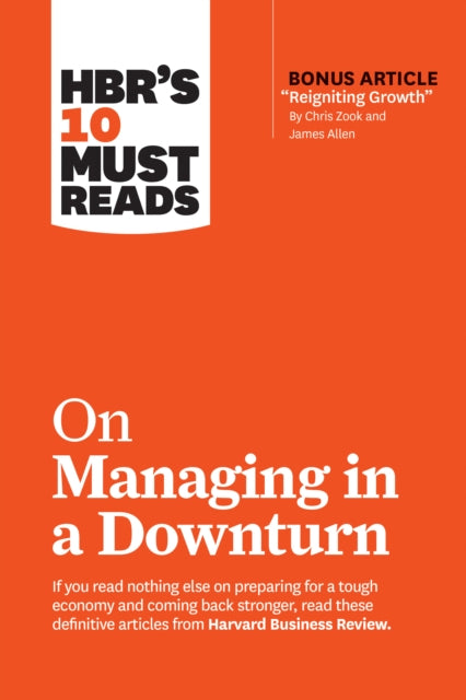 Binding: Paperback
Description: How do the most resilient companies survive - - and even thrive - - during a slowdown? If you read nothing else on preparing for a tough economy and coming back stronger read these 10 articles.