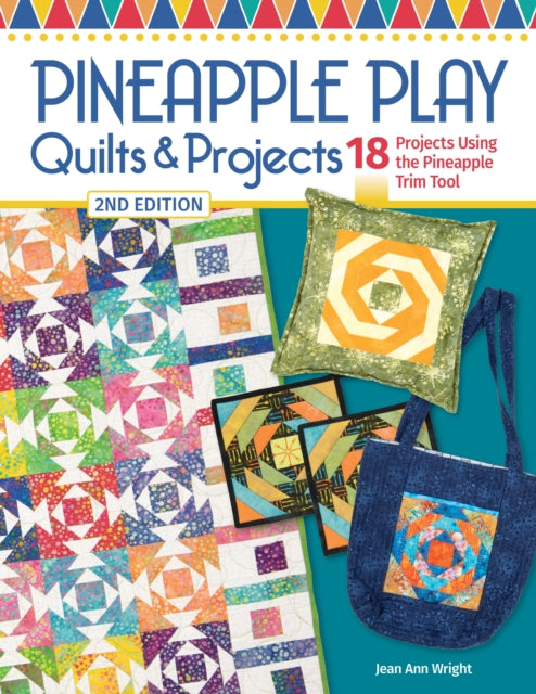 Binding: Paperback
Description: Discover the fun of making pineapple quilt blocks! Renowned author Jean Ann Wright begins with clear instructions for using the 6 - 8 - 10 inch Pineapple Trim Tool (sold separately) which makes creating pineapple quilt blocks simple and math - free.