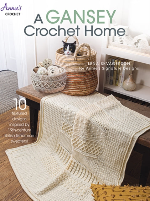 Binding: Paperback
Description: Gansey is typically associated with knitting but now you can crochet Gansey designs that mimic the look of knit designs! The Gansey look originated from the island of Guernsey over 400 years ago.