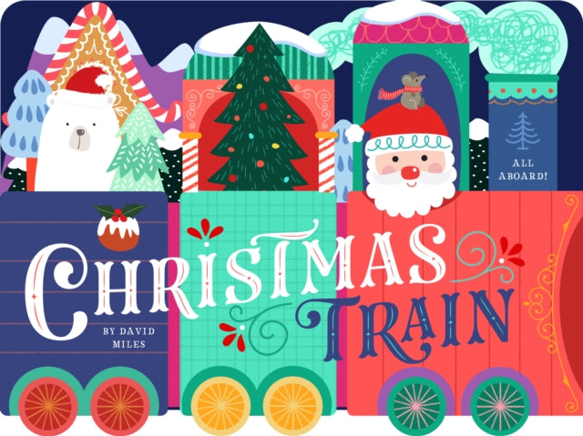Binding: Special Bindings
Description: All aboard the Christmas Train! Join Santa his enterprising elves snuggly snowmen friendly carolers and the rest of Christmas's colorful characters on a train ride that teaches counting and seek - and - find activities all for the Christmas season.