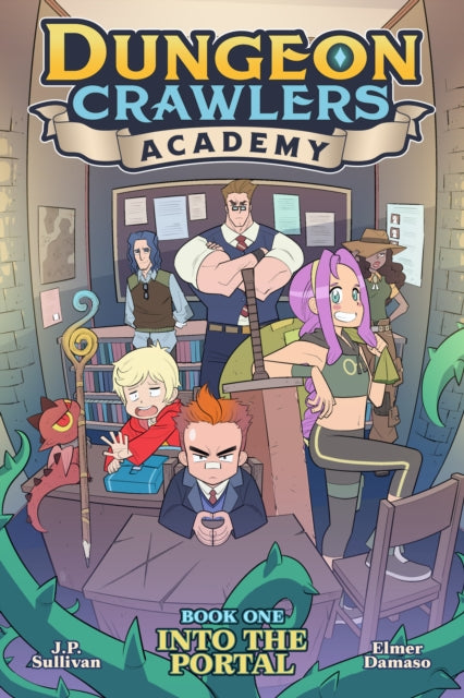 Binding: Paperback
Description: Modern - day students set out for sword - and - sorcery adventure in this full - color graphic novel series for kids and adults! When four kids went through a mysterious portal they discovered an endless dungeon full of treasure monsters and magic! They returned home as heroes.