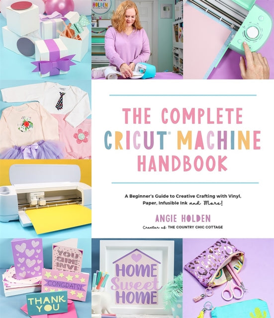 Binding: Paperback
Description: Learn the Ins and Outs of Your Cricut Through Fun and Easy Crafts Cricut authority and The Country Chic Cottage founder Angie Holden brings you the most comprehensive resource that will help you make the most of your Cricut machine.