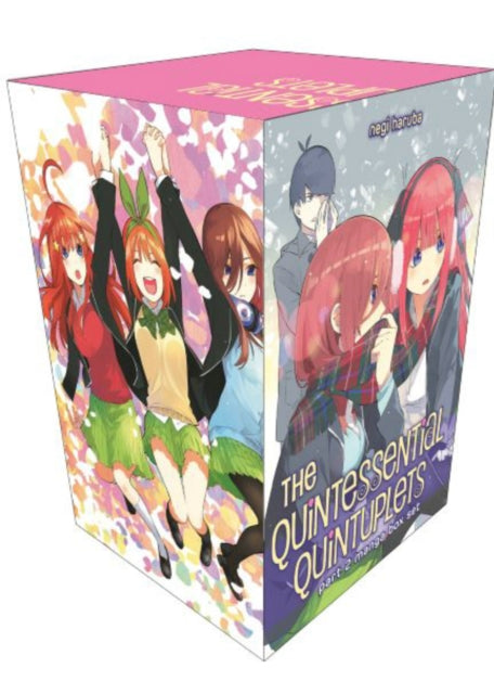 Binding: Paperback
Description: Fandom's favorite fivesome now come bundled together in two seven - volume box sets! This deluxe collectible set includes two huge exclusive double - sided posters depicting four of the rambunctious quints.