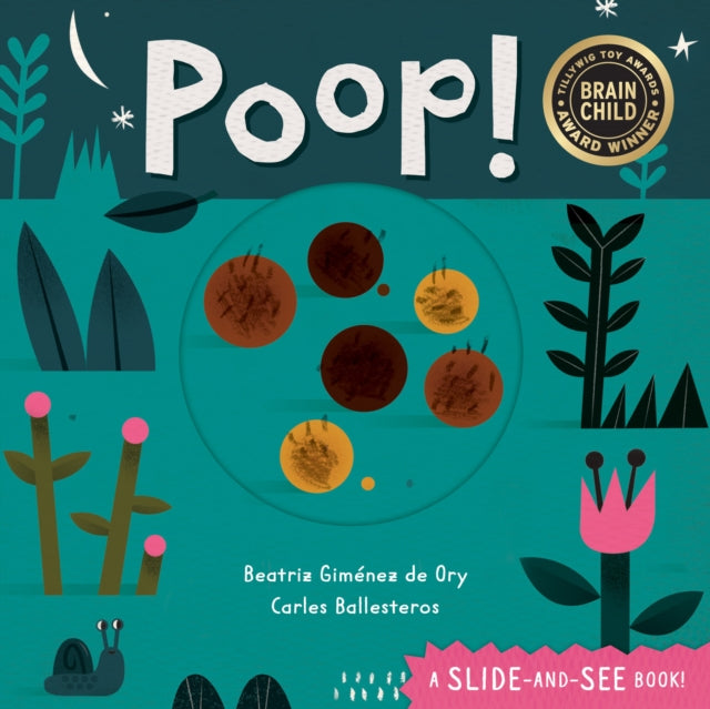 Binding: Special Bindings
Description: Part of the slide - and - see series introduce budding scientists to a fun STEM topic - - poop! This interactive board book features riddles about the different poops of the animal kingdom and images that transform as you turn the page to reveal the answer.