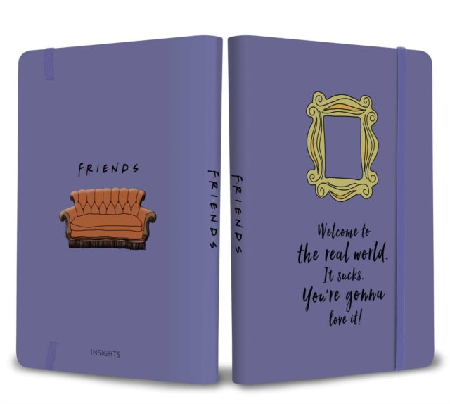 Binding: Paperback
Description: Featuring a classic quote from Monica Geller and the yellow iconic frame of her apartment door this notebook includes 240 ruled pages a ribbon placeholder and an elastic band.