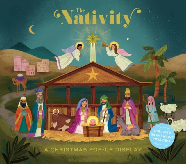 Binding: Hardcover
Description: Celebrate the holidays and decorate your home with the beautifully designed pop - up Nativity scene masterfully engineered to fold open into a stunning and dimensional Christmas display.