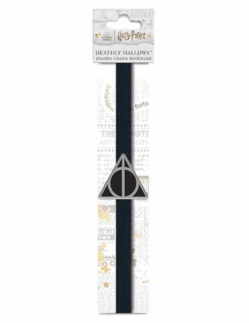 Binding: Specialty Items
Description: Celebrate your love of Harry Potter and the power of the Deathly Hallows with this officially licensed Harry Potter bookmark. Bring a touch of magic to your reading and writing with this enamel charm Deathly Hallows bookmark with an elastic band.
