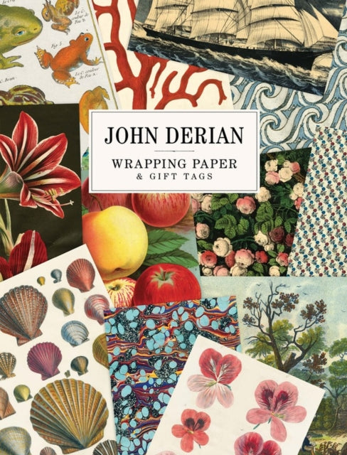 Binding: Creative Materials
Description: A curated collection of wrapping paper sheets and matching gift tags from John Derian's exquisite collection of 19th - century paper designs.