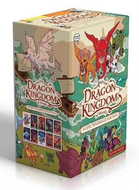 Quinn Jordan - Dragon Kingdom Of Wrenly An Epic Ten - Book Collection (Includes Poster!) (Boxed Set) The Coldfire Curse; Shadow Hills; Night Hunt; Ghost Island; Inferno New Year; Ice Dragon; Cinder's Flame; The Shattered Shore; Legion Of Lava; Out Of