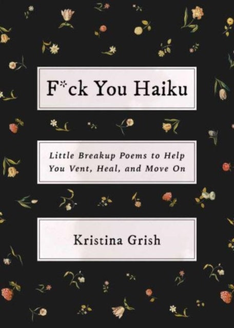 Binding: Paperback
Description: Get through any relationship split with this collection of relatable impassioned and irreverent breakup haikus. When her marriage came to a sudden and infuriating end celebrated relationship columnist Kristina Grish found solace in a unique outlet penning fiery breakup haikus.