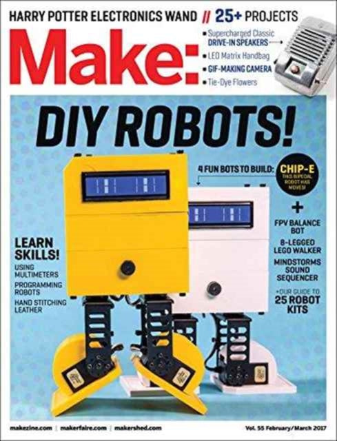 Binding: Paperback
Description: Robots are a quintessential maker passion. Whether you are diving into a kit or building a bot from scratch anyone can make a robot nowadays.