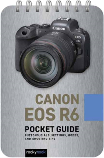 Binding: Educational And Professional
Description: Rocky Nook's Pocket Guides are handy ultra - portable and quick to reference to help you get the shot when you're out and about. These pocket guides are designed for photographers who haven't memorized every button dial setting and feature on their Canon EOS R 6.