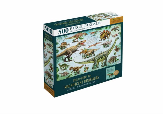Binding: Specialty Items
Description: Challenge yourself with this 500 - piece puzzle featuring some of the most incredible dinosaurs including favorites like Tyrannosaurus rex Stegosaurus and Triceratops.