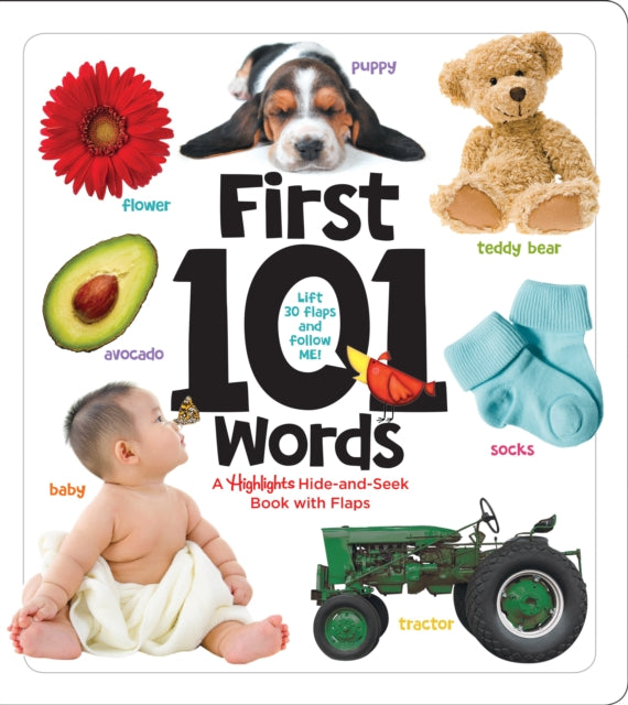 Binding: Special Bindings
Description: This lift - the - flap board book of a child's first 101 words has big clearly labelled objects with an interactive puzzle activity on each spread.
