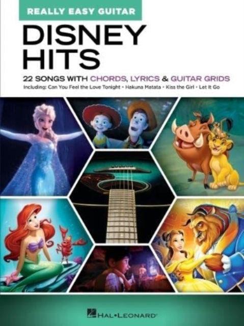 Binding: Books
Description: Select Guide Rating
Title: Disney Hits Really Easy Guitar - 22 Songs With Chords Lyrics & Guitar Grids
Brand: Hal Leonard Corporation
Barcode: 9781705159644
Pages: 48 Pages
Publication Date: 10/1/2022
Category: Musical Scores, Lyrics & Libretti