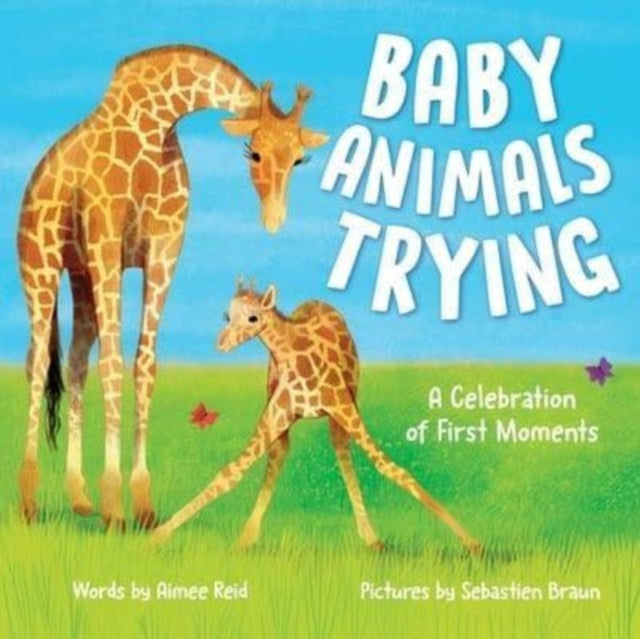 Binding: Hardcover
Description: A heartwarming playful picture book combining animal facts and a message of trying new things! This rhyming picture book shows baby animals taking first steps first leaps first climbs and more. Back matter with additional animal facts included.