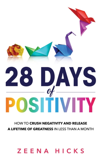Binding: Paperback
Description: 28 Days of Positivity: How to crush negativity and release a lifetime of greatness in less than a month provides a simple formula for finding more joy in your life and making good things happen.