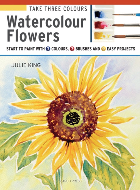 Binding: Paperback
Description: Tempted to start painting but not sure where to start? Learn how to paint beautiful watercolour flowers using just 3 colours 3 brushes a plastic palette and a watercolour pad.