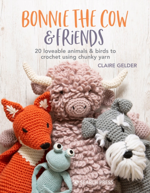 Binding: Paperback
Description: Make your own menagerie of 20 adorable crochet animals and birds from the 3rd book by award winning Claire Gelder. Dragon's Den winner Claire Gelder presents a new collection of crochet animals to crochet in chunky yarn.