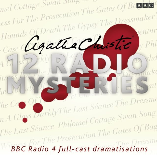 Binding: Cd Audio
Description: Twelve classic Christie short stories are given a modern spin in these BBC Radio 4 full - cast dramatisations. Agatha Christie is the acknowledged Queen of Crime' and these twelve short stories showcase her skilful plotting and talent for producing compelling mysteries.
