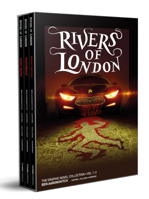 Binding: Paperback
Description: Dive in at the beginning of the bestselling cops and wizards series from chart - topping author (and comics writer) Ben Aaronovitch with this Box Set Edition of the first three graphic novels! Including Art Cards featuring the cover art from the individual books.