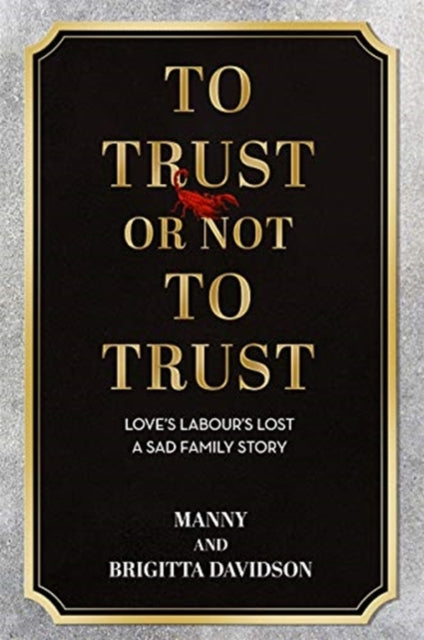 Binding: Hardcover
Description: Manny and Brigitta Davidson are a remarkable couple. Their parents emigr's from Latvia and from Nazi - occupied Poland strove to keep their heads above water and give their children a future in which to prosper.