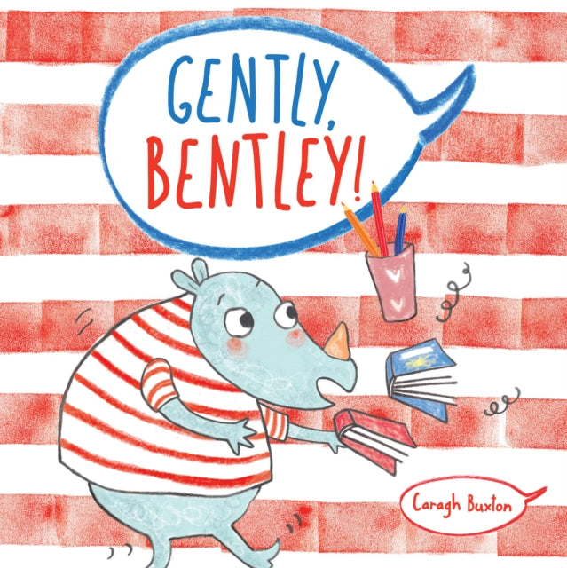Binding: Paperback
Description: A little rhino charges around his house and school. Everyone reminds him to be more careful but his clumsiness continues.