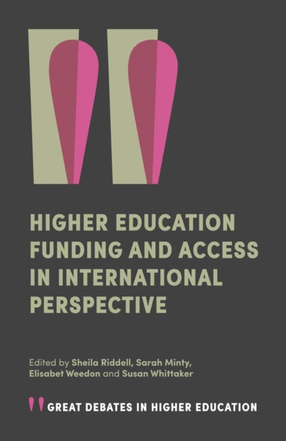 Binding: Paperback
Description: This book explores the way in which the twin pressures of globalisation and localisation play out in higher education across the developed world often reflected in more specific debates on fees regimes access and culture.