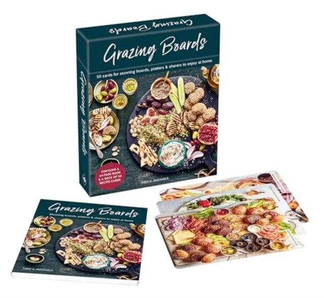 Binding: Collectible And Gift Editions
Description: This 50 - card boxed set and a 64 - page book provides everything you need to know to create grazing and sharing boards for every occasion. Masterchef UK's Theo Michaels presents a range of beautifully presented sharers to impress and excite.