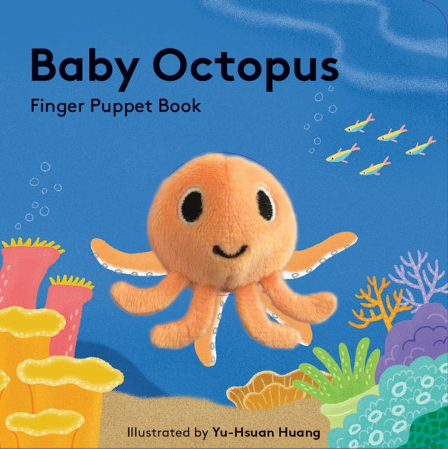 Binding: Children's Books
Description: Bursting with color and charm this finger puppet book lets inquisitive babies and toddlers touch feel and explore their growing world. Newborns will love snuggling up with Baby Octopus! Baby Octopus swims explores and drifts off to bedtime in her cozy den.