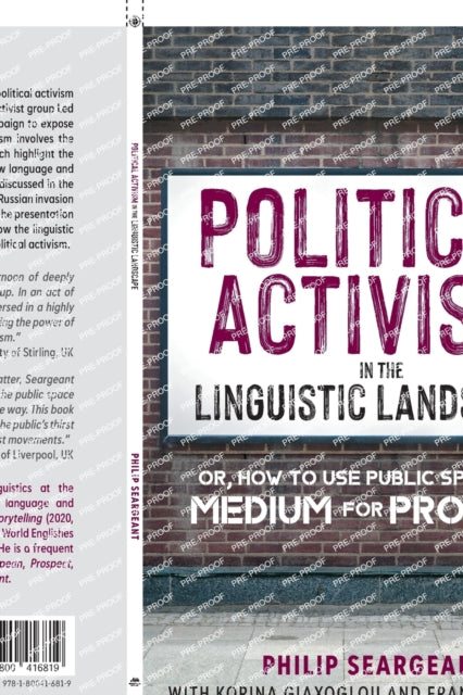 Binding: Paperback
Description: This book which takes the form of a graphic novel looks at political activism in the public landscape. It has a particular focus on the UK activist group Led By Donkeys which has since late 2018, been running a campaign to expose hypocrisy in the political classes.
