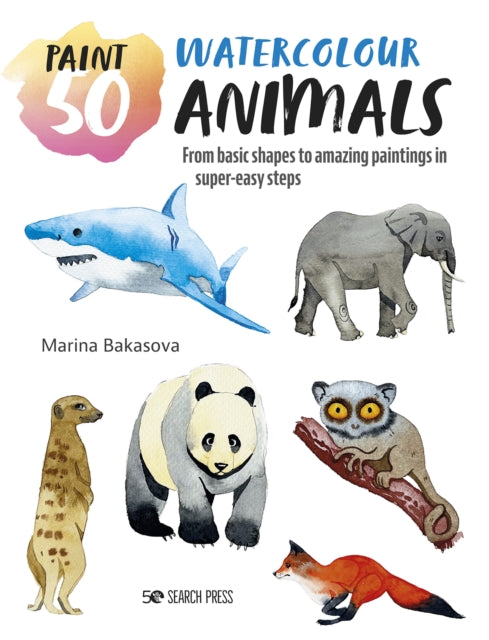 Binding: Paperback
Description: The beginner - friendly guide on how to paint 50 vibrant watercolor animals in no more than 7 quick and easy stages! With award - winning artist Marina Bakasova. Paint 50 Watercolour is a new 'how - to - paint series echoing the success of the original How to Draw series.