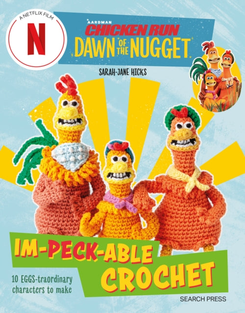 Binding: Paperback
Description: Put the 'hook into 'chook and crochet the cast of Chicken Run: Dawn of the Nugget the long - awaited sequel coming in 2023, from Aardman Animations and Netflix! Plucky hen Ginger and the flock from Tweedy's Farm have found sanctuary on a peaceful island.