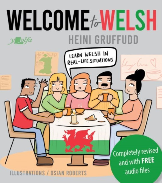 Binding: Paperback
Description: Beginners course for Welsh learners ideal for self - study. 16 units use strip cartoons to present sentence structures and grammar points plus dictionary section. New edition completely redesigned and the content revamped to teach the language you hear around you today.