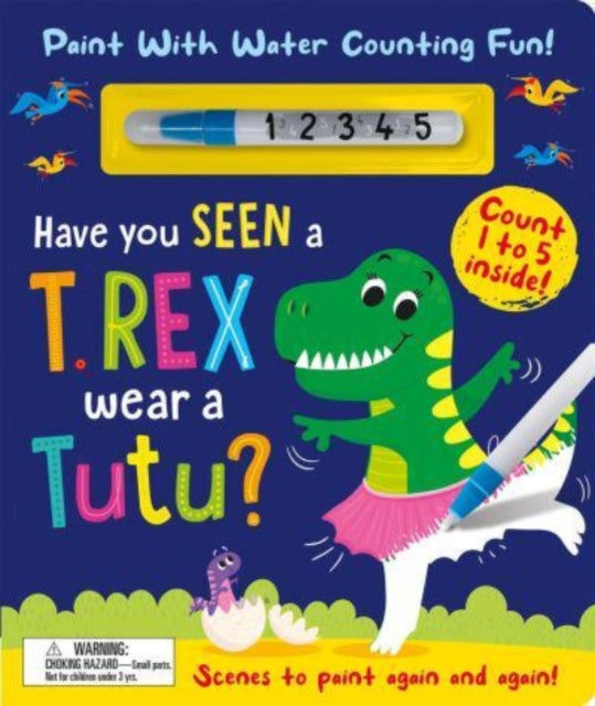 Binding: Special Bindings
Description: Join T. rex and her dinosaur friends in this hilarious magic water painting book! With 'find and count items to reveal in every scene children can count from 1 to 5 as they color in the pictures with their magic painting pen.