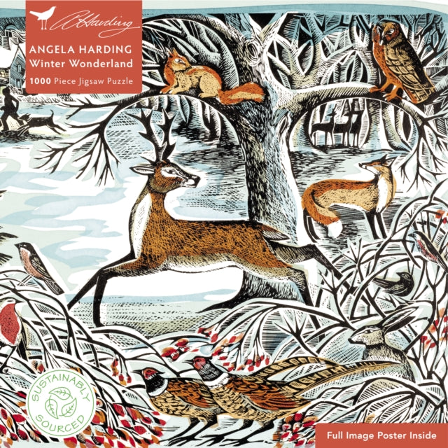Adult Jigsaw Puzzle: Angela Harding: Winter Wonderland 1000 - Piece Jigsaw Puzzles