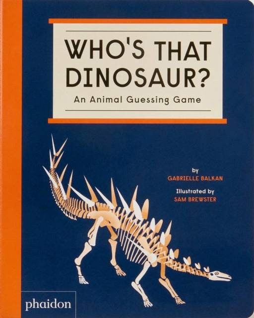 Binding: Special Bindings
Description: A playful informative introduction to dinosaurs for the youngest readers by the team behind the bestselling Book of Bones Set up as a guessing game with visual and narrative clues Who's That Dinosaur? invites readers to examine seven skeletons and guess to whom they belong.