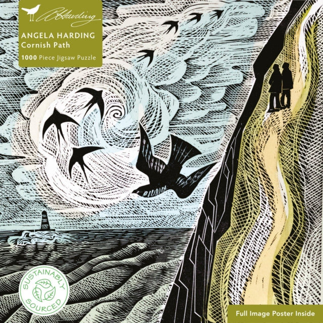 Adult Jigsaw Puzzle Angela Harding: Cornish Path 1000 - Piece Jigsaw Puzzles