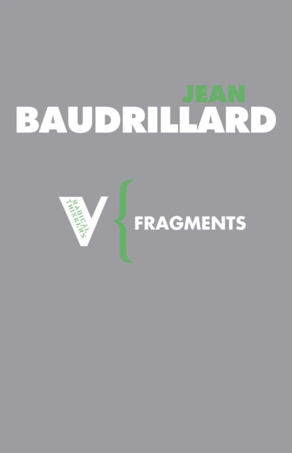 Binding: Paperback
Description: This third book in the Cool Memories series is culled from Baudrillard's notebooks in the period when he was composing The Illusion of the End and The Perfect Crime. In it he resumes his investigation of the meta - metaphysics of objects.