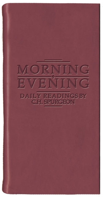 Binding: Special Bindings
Description: Useful for graduates business associates and travellers this is a devotional book containing biblical teaching.
Title: Morning And Evening Matt Burgundy
Author(s): Spurgeon C. H.