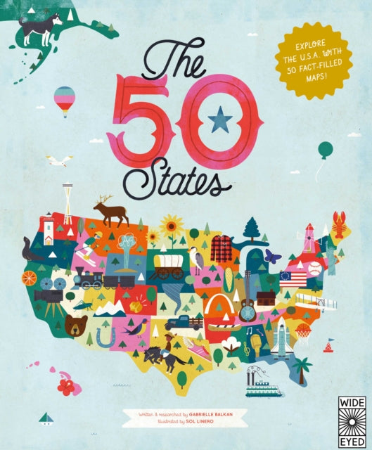 Binding: Hardcover
Description: In 51 charmingly illustrated infographic maps explore every state of the US a from Alabama to Wyoming and the nation's capital to discover more than 2,000 facts that celebrate the people cities nature and historic events that have helped make America what it is today.