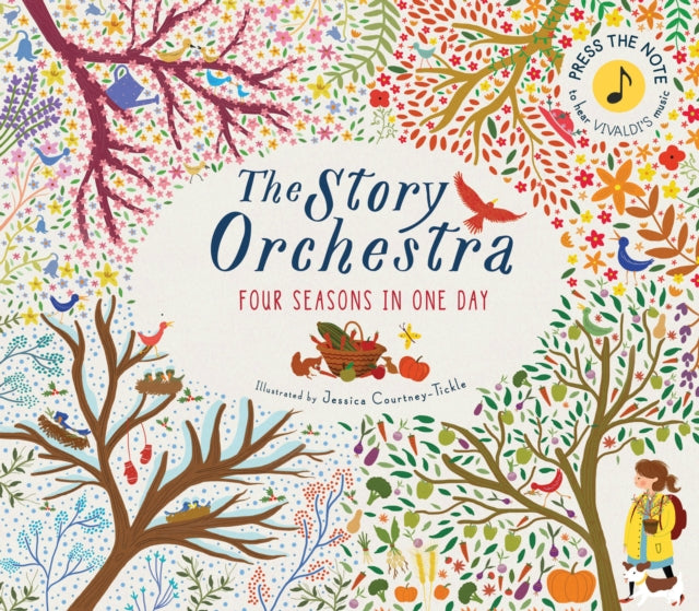 Binding: Hardcover
Description: Discover what it would be like to travel through the four seasons in one day in this musical story based on the classical masterpiece The Four Seasons push the button in each breathtaking scene to hear the vivid sound of an orchestra playing from Vivaldi's score.