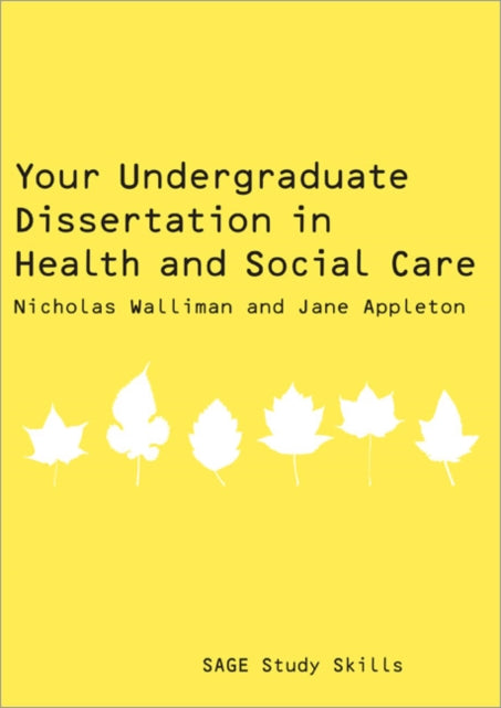 Appleton Jane - Your Undergraduate Dissertation In Health And Social Care - Paperback