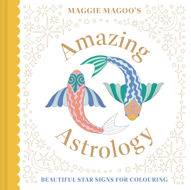Binding: Paperback
Description: A magnificent colouring book from the well - loved Maggie Magoo design house inspired by the world of astrology. This beautiful book brings you many wonderful decorative designs to colour.
