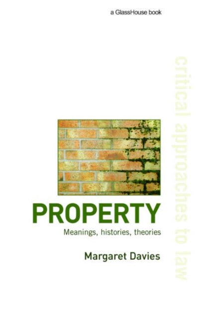 Binding: Paperback
Description: This critique of property examines its classical conception: addressing its ontology and history as well as considering its symbolic aspects and connection to social relations of power.