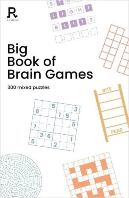 Binding: Paperback
Description: 300 mixed brain game puzzles packaged in a stylish paperback - this is the perfect mixed puzzle book for adults of any age.