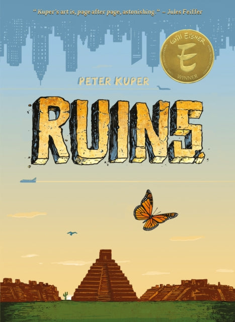 Binding: Paperback
Description: Author - illustrator Peter Kuper's Eisner Award - winning graphic novel Ruins is a story of love adventure and politics and two lives changed forever by Mexico and the monarch butterfly. Kuper's art is page after page astonishing.