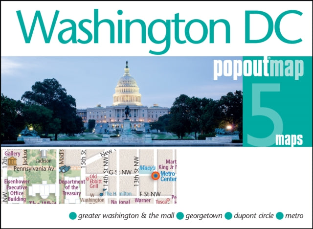 Binding: Visual And Mapping
Description: Let Pop Out Washington DC guide you around this wonderful city. Discover the many magnificent monuments and museums of America's capital Washington DC with the help of this genuinely pocket - sized pop - up map.